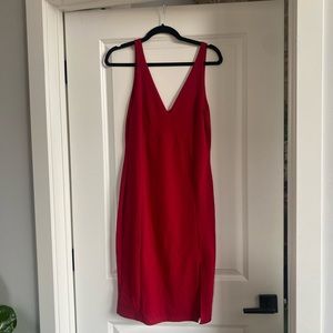 Lulu’s Red Bodycon Midi Dress